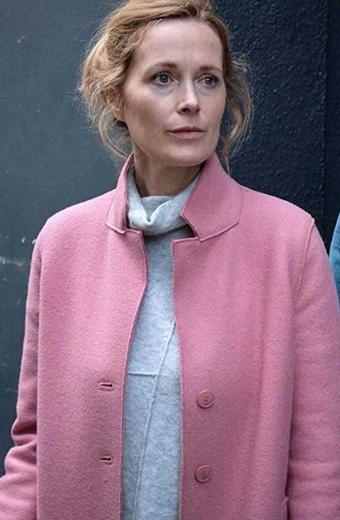 Sarah Gresham War of the Worlds Natasha Little Pink Wool Coat