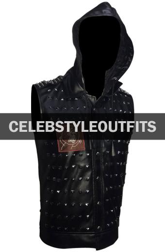 Watch Dogs Reginald Blechman Wrench Studded Black Cosplay Vest
