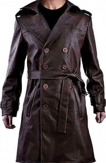 Watchmen Jackie Earle Haley Rorschach Brown Trench Coat