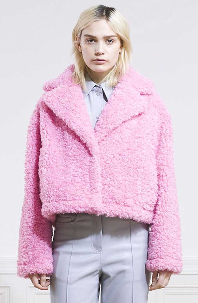 Enid Sinclair Emma Myers Wednesday TV Series Pink Fur Jacket