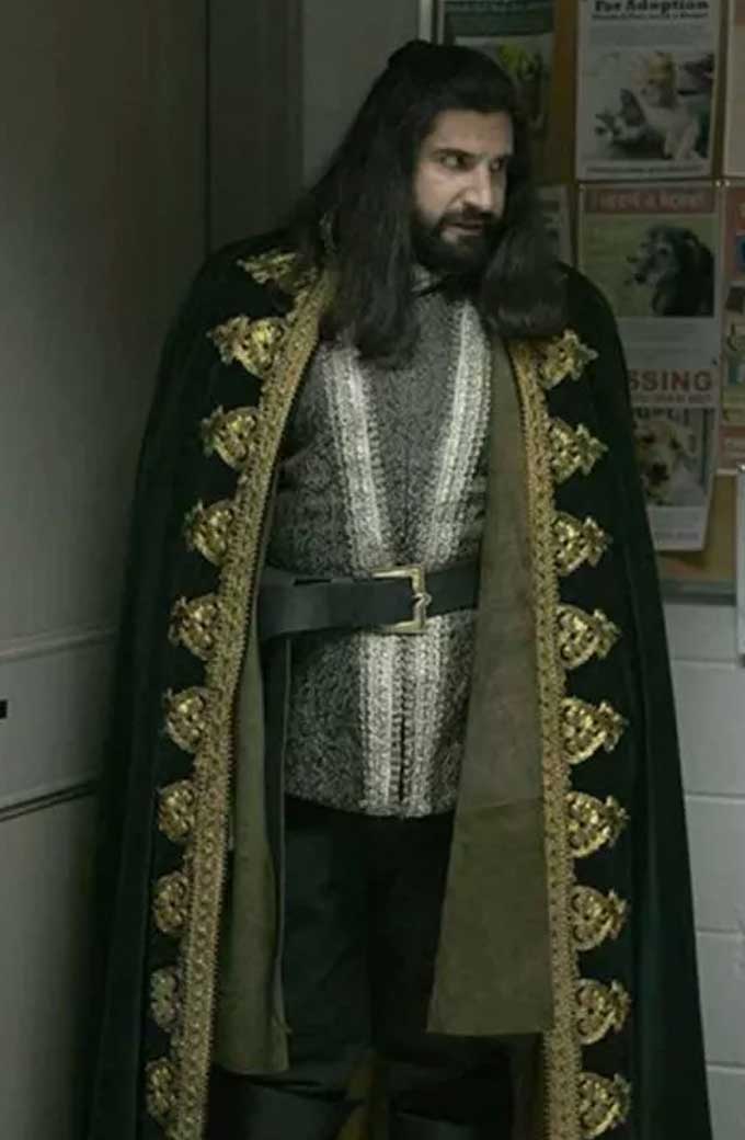 What We Do In The Shadows Kayvan Novak Black Trench Coat