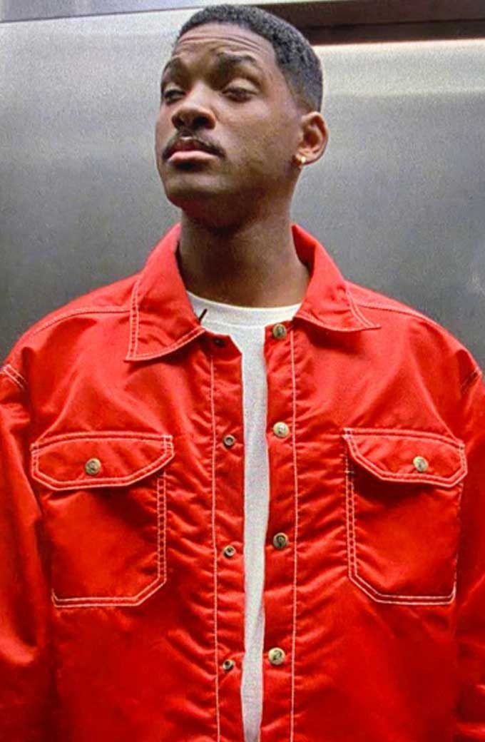Will Smith Casual Red Jacket