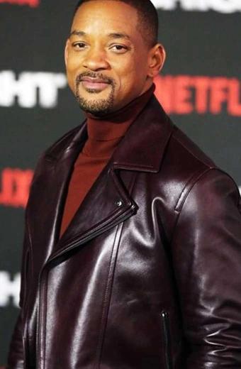 Aladdin Promo Will Smith Asymmetrical Biker Leather Jacket