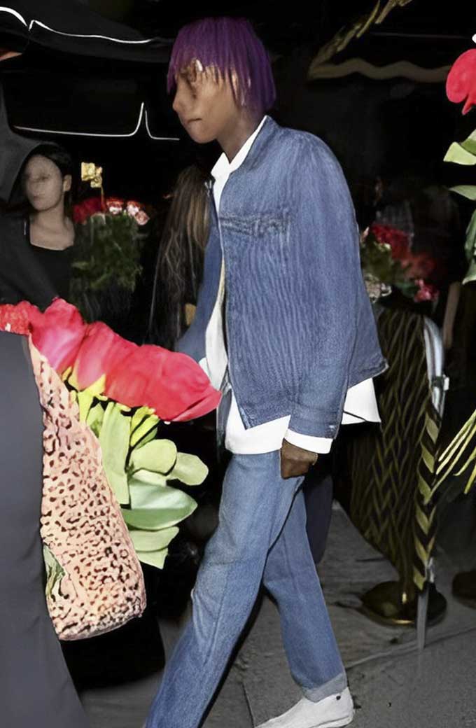 American Rapper Wiz Khalifa Blue Denim Jacket