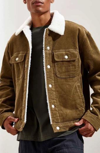 Lamorne Morris Keef Knight Woke Corduroy Shearling Jacket