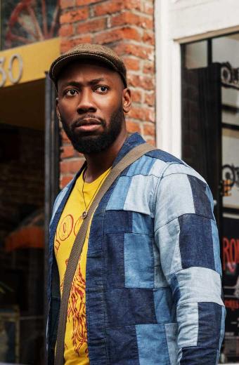 Lamorne Morris Woke Keef Knight Blue Plaid Cotton Jacket
