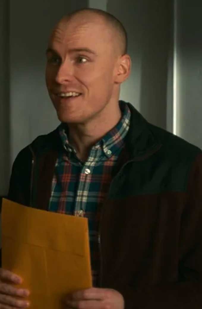 Process Server Adam Kirschner Woke Bomber Brown Fleece Jacket