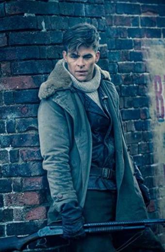 Steve Trevor Wonder Woman 1984 Chris Pine Brown Shearling Coat