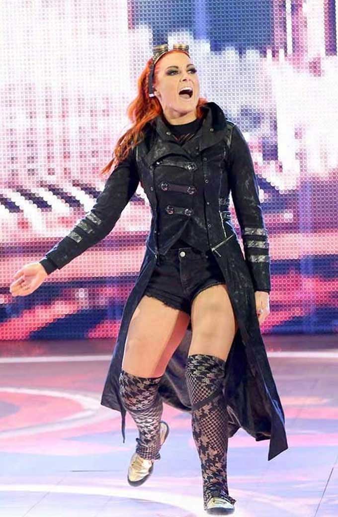 WWE Rebecca Quin Becky Lynch Leather Trench Jacket