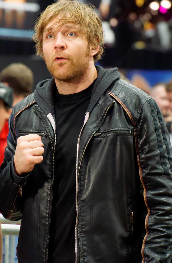 Jon Moxley Dean Ambrose WrestleMania Axxess Black Biker Jacket
