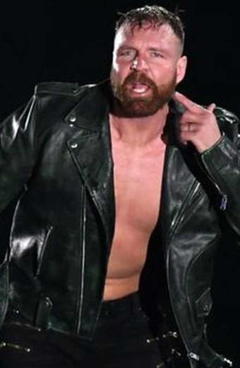 Jon Moxley Jonathan David Good Black Biker Leather Jacket