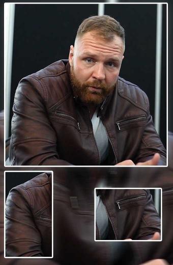 Jonathan David Good Jon Moxley Mens Brown Leather Jacket