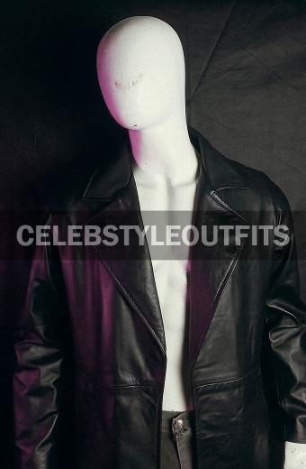 WWE Mark Calaway Escape Undertaker Black Leather Trench Coat
