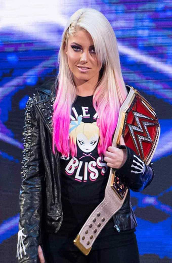 WWE Alexa Little Miss Bliss Black Studded Leather Jacket