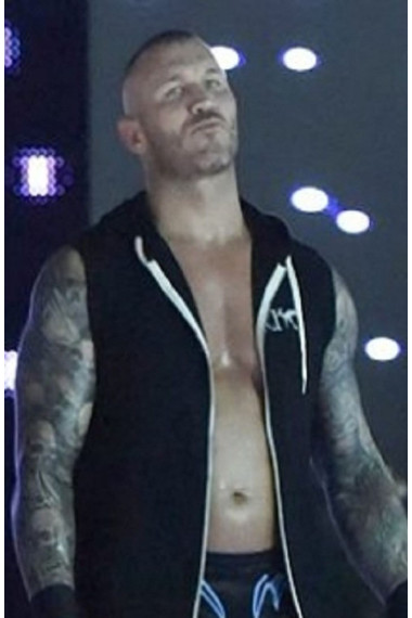 Smackdown Randy Orton WWE Mens Casual Hoodie Black Fleece Vest