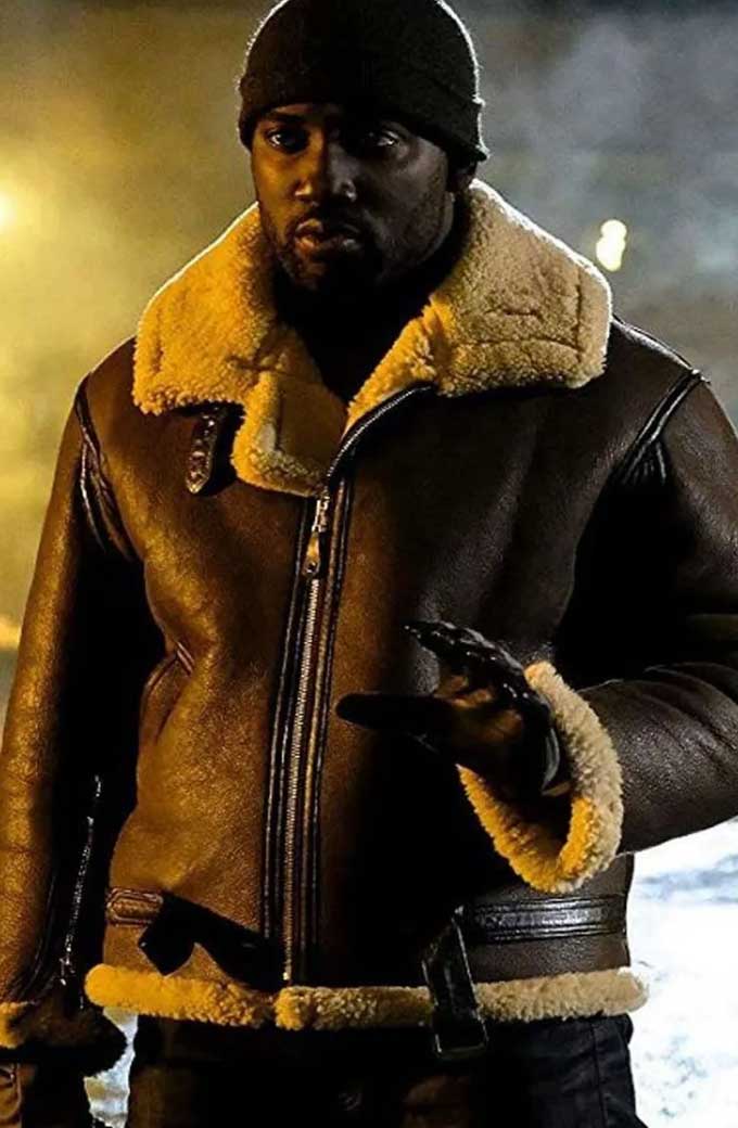 Wynonna Earp Shamier Anderson Agent Dolls Brown Leather Jacket shamier-anderson-agent-wynonna-earp-jacket