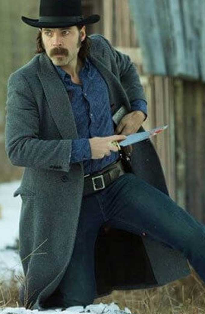 Doc Holliday Tim Rozon Wynonna Earp Grey Wool Trench Coat
