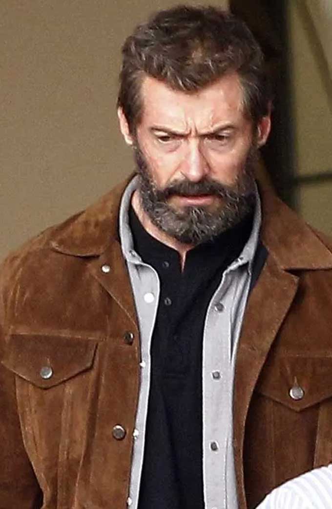 Wolverine 3 X-Men Logan Hugh Jackman Brown Jacket