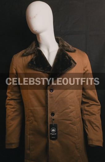 Hugh Jackman Wolverine Logan X-Men Brown Shearling Trench Coat