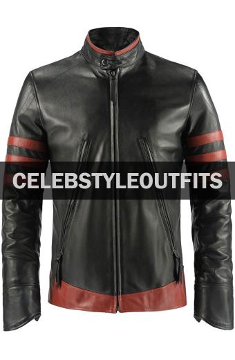 Hugh Jackman X-Men Origins Wolverine Logan Black Biker Jacket