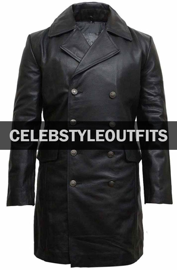 X-Men Origins Taylor Kitsch Gambit Black Leather Trench Coat