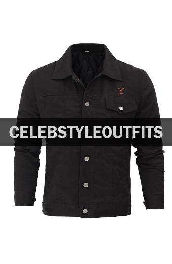 Yellowstone Cole Hauser Rip Wheeler Ranch Black Cotton Jacket