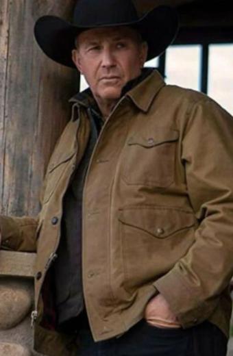 Kevin Costner Yellowstone John Dutton Brown Ranch Jacket