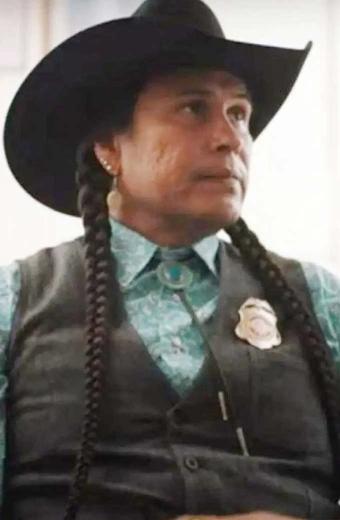 Yellowstone TV Show Moses J Brings Plenty Mo Black Cotton Vest