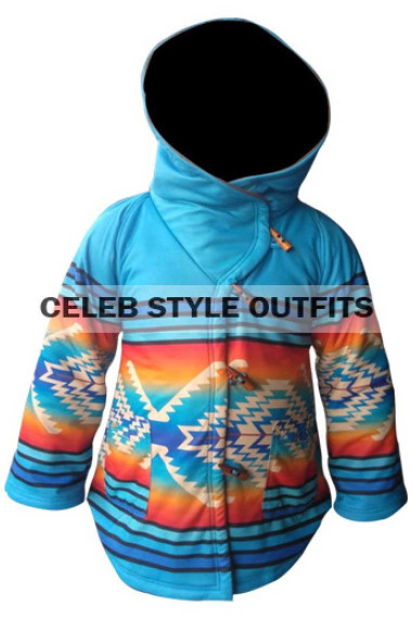 Kelly Reilly Yellowstone Beth Dutton Blue Cape Poncho Coat