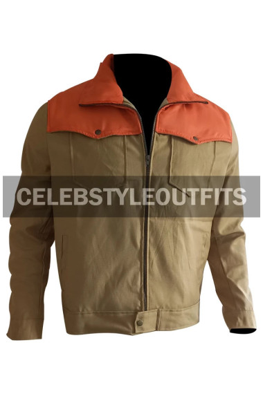 Yellowstone John Dutton Kevin Costner Beige Puffer Jacket