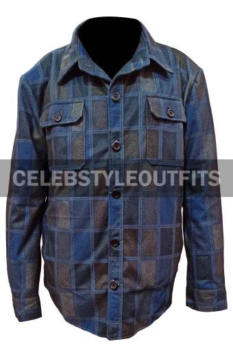 Yellowstone Ian Bohen Ryan Blue Checkered Flannel Plaid Jacket