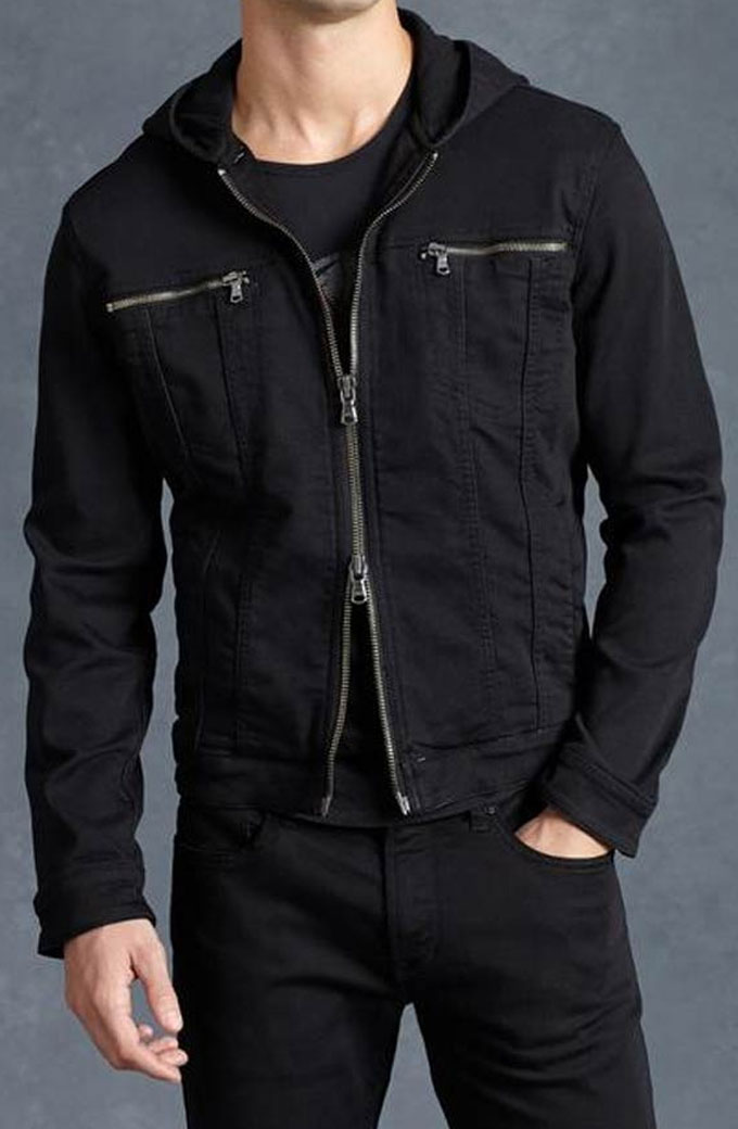 Edgar Ramirez Carlos Torres Yes Day Hooded Black Cotton Jacket
