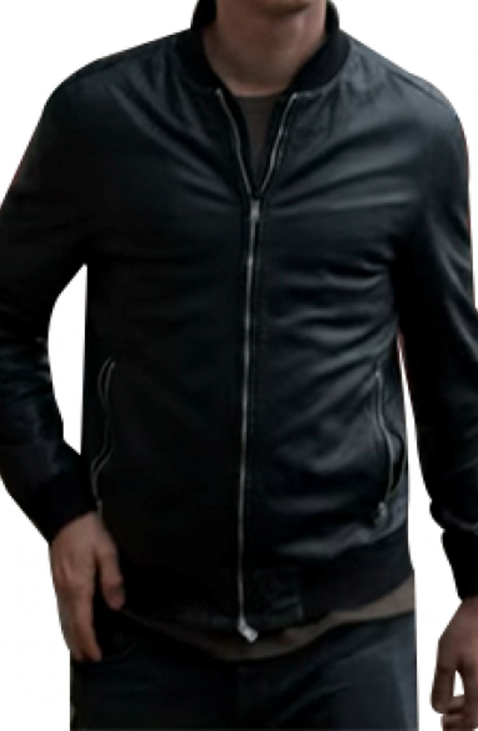 Young Wallander Kurt Wallander Adam Palsson Leather Jacket