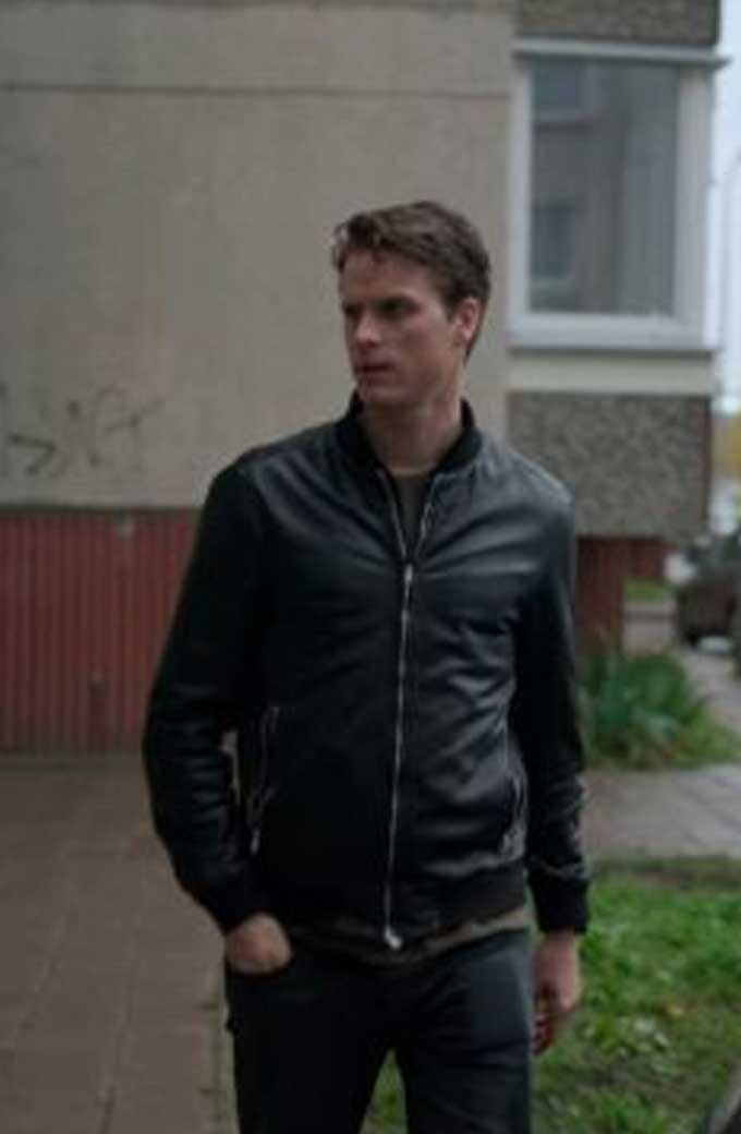 Young Wallander Adam Palsson Kurt Wallander Bomber Jacket
