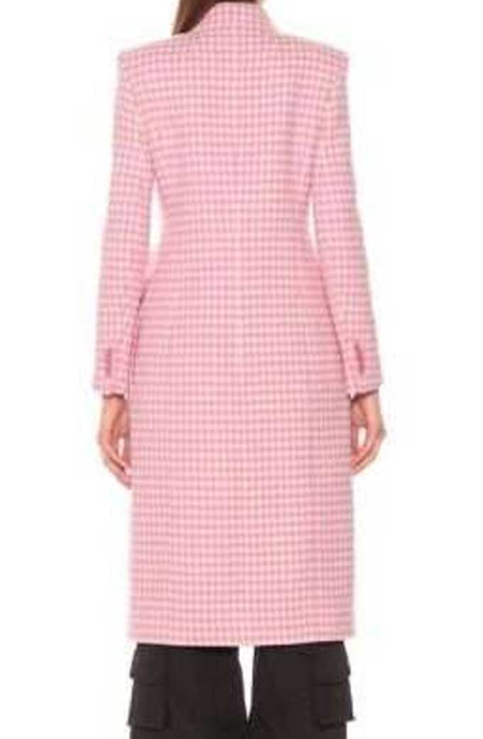 Younger Kelsey Peters Hilary Duff Checked Plaid Trench Coat kelsey-peters-younger-hilary-duff-coat