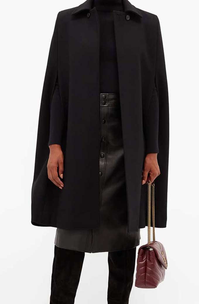 Kelsey Peters Hilary Duff Younger TV Series Black Wool Cape