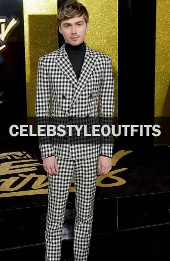 Alex Standall 13 Reasons Why Suiting Fabric Black Blazer