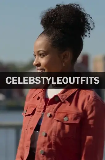 13 Reasons Why Ani Achola Orange Denim Jacket 13-reasons-why-grace-saif-jacket