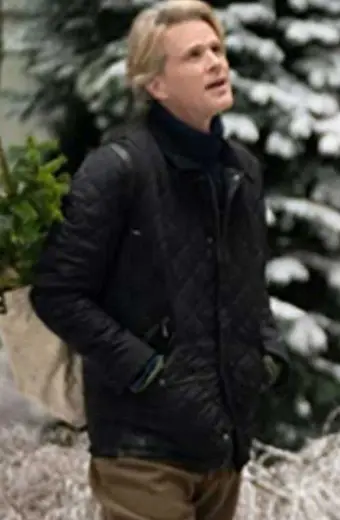 A Castle for Christmas Myles Cary Elwes Black Quilted Jacket cary-elwes-a-castle-for-christmas-jacket