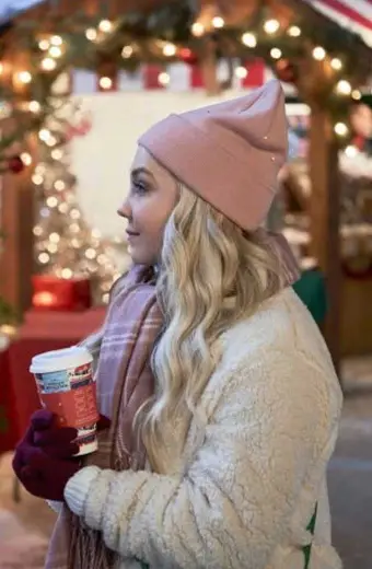 Jessy Schram Vivienne Nashville Christmas Carol Bomber Jacket