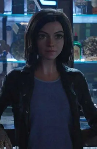 Alita Battle Angel Rosa Salazar Black Leather Trench Coat