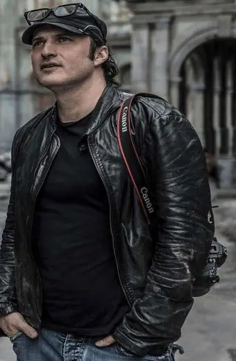 Robert Rodriguez Director Alita Battle Angel Leather Jacket