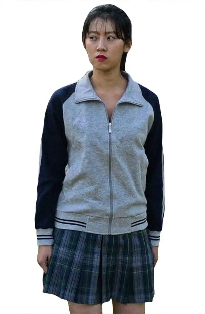 All Of Us Are Dead Oh Hye Soo Min Eun Ji Grey Fleece Jacket oh-hye-soo-all-of-us-are-dead-jacket