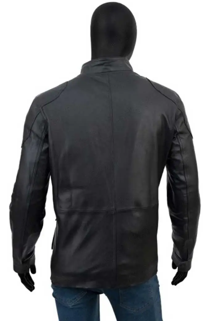 Takeshi Kovacs Altered Carbon TV Series Black Leather Jacket anthony-mackie-altered-carbon-jacket