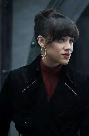 Nathalie Emmanuel Army of Thieves Gwendoline Starr Black Coat
