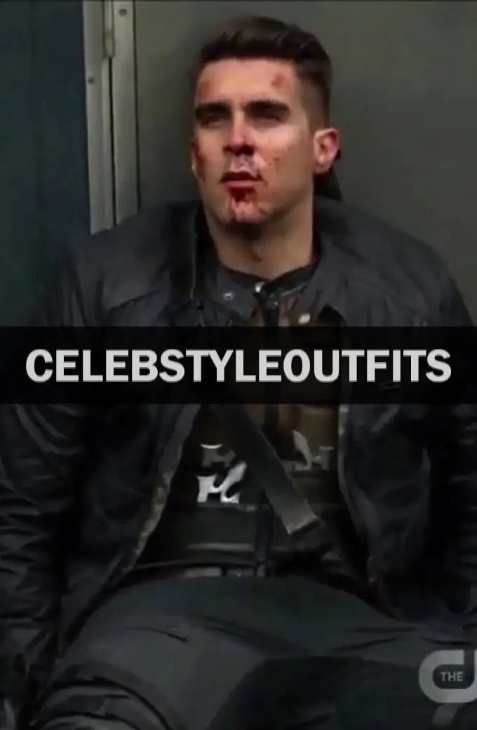 Josh Segarra Adrian Chase Arrow TV Show Black Leather Jacket adrian-chase-arrow-black-leather-jacket