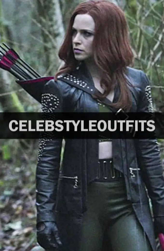Arrow Cupid Amy Gumenick Carrie Cutter Black Leather Coat arrow-cupid-carrie-leather-coat