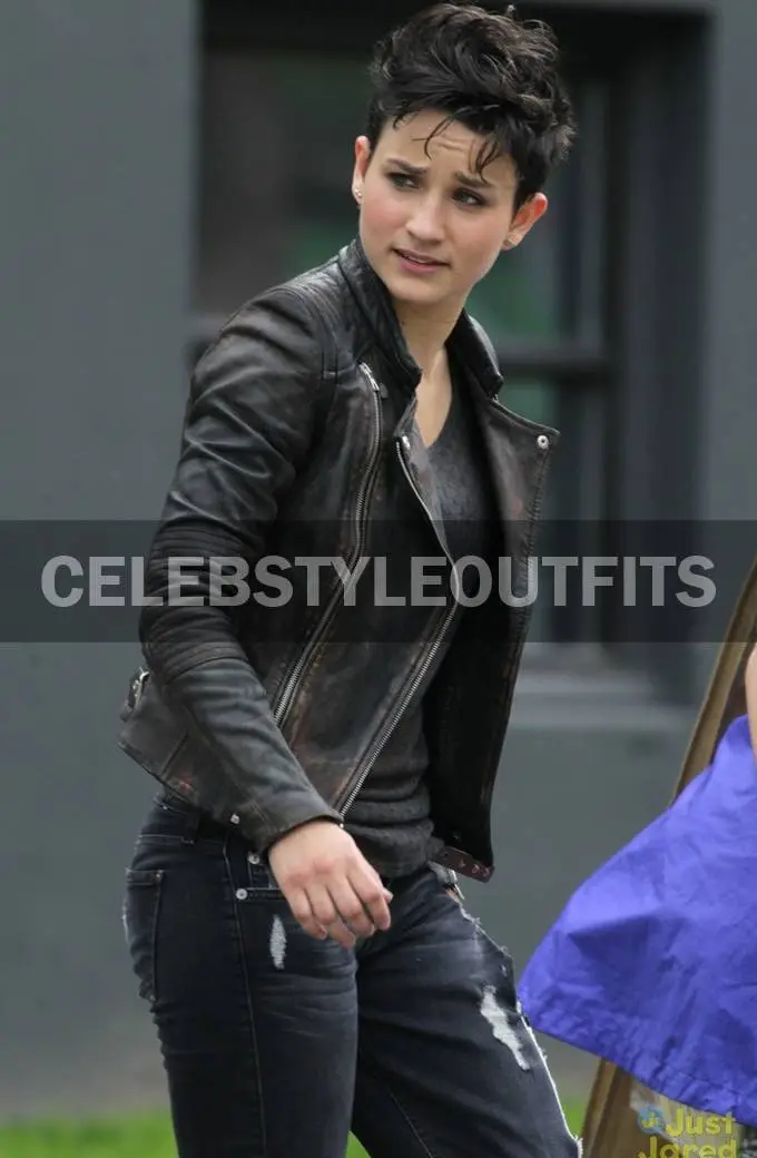 Bex Taylor Klaus Sin Arrow TV Show Biker Black Leather Jacket arrow-bex-taylor-black-leather-jacket