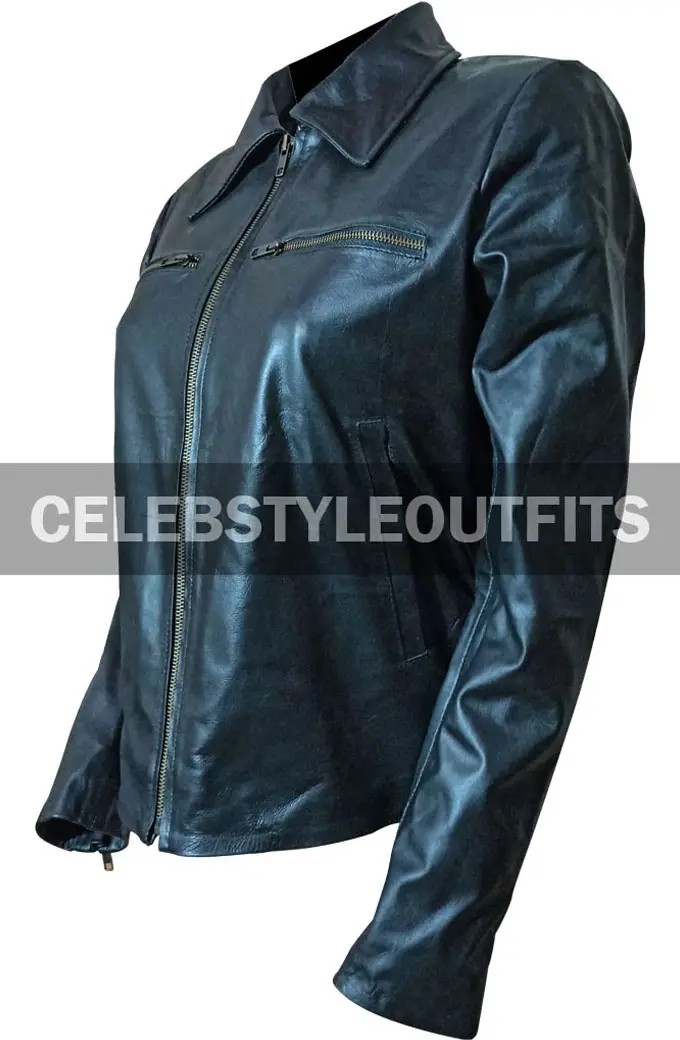 Caity Lotz Arrow Sara Lance White Canary Black Leather Jacket arrow-sara-lance-caity-lotz-jacket