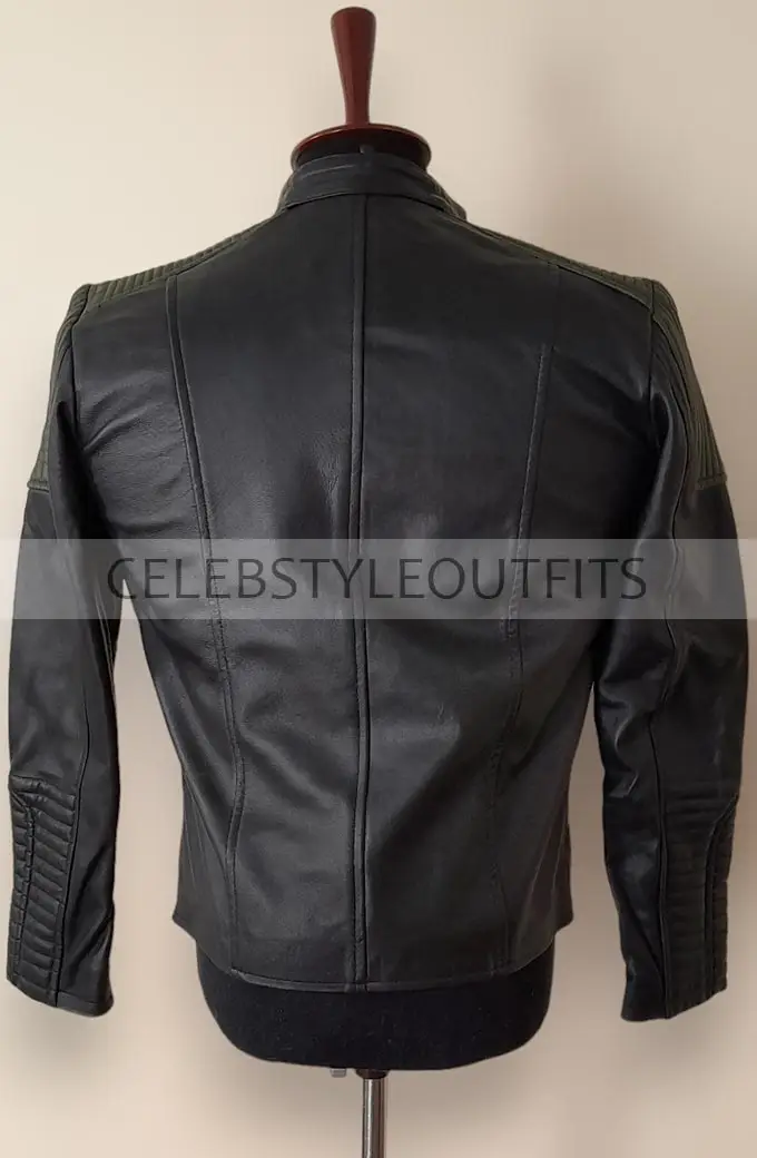 Arrow Spartan John Diggle David Ramsey Green Leather Jacket arrow-david-ramsey-green-leather-jacket